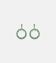 [Suzanne Kalan] Suzanne Kalan 18kt gold drop earrings with emeralds One Size gold