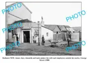 OLD 6 x 4 PHOTO BATHURST NSW JAMES JAYE TANK MAKERS SHOP GEORGE St c1880