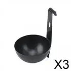 3xPoached Egg Cooker Cooking Convenient Kitchen Accessories Egg Boiling Holder