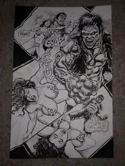 Massey CAVEWOMAN MOVIE MAYHEM 1 pg 14 SEXY CAVEWOMAN vs FRANKENSTEIN WOW