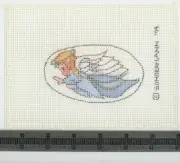 Vintage Linda Sondermann Angel Ornament Hand Painted Needlepoint Canvas NEW