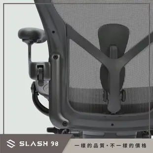 【石磊煦國際】獨家贈頭枕、DC1輪 Herman Miller Aeron 2.0 金屬腳座 碳灰色 全功能 DW扶手