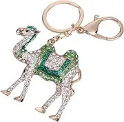 [Minkissy] 1PC Shape Keychain Pendant Unique Green Bag Accessory for Handbag Decoration Creative present for Lightweight and Durable Key Holder