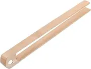Amosfun 1pc Bamboo Toaster Tongs with Magnet Bamboo Clips for Grabbing Kitchen Tool for Bread Fruits and Pastry Great Present Idea