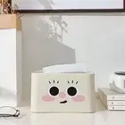 Plastic Cartoon Tissue Box Cute Tissue Storage Container Napkin Box for Home