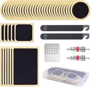 Generic Bike Tire Patch Tool Glue Free Tire Patch No Glue Inner Tube Puncture Repair Tools Rubber Puncture Patches Mountain Bike Accessories