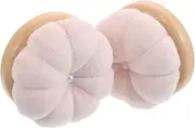 ADOCARN 2pcs Cute Pumpkin Pin Cushions for Sewing Soft for Embroidery Multi Functional Organizer for Craft Projects and Daily Needlework Lotus Color