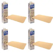 4x White Magic Home/Bathroom Non-Slip Floor Shower Quick Drying Mat/Rug Latte