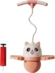 Jumping Ball Toy For Kids - Panda Fun Exercise Ball With Handle - High Jump Toy, Balance Board Jumper With Air Pump For Birthday, Valentine