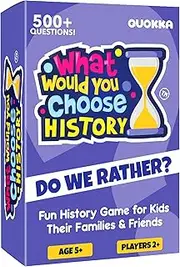 QUOKKA Board Game for 8-12 Year Olds - Family Card Game for Kids Ages 5-8 - What Would You Choose | History Extension | Pick Your Answer | Get to Know You - Fun Game Night for Boys & Girls
