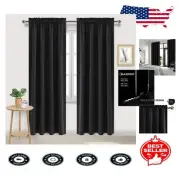 Luxurious 52x84" Blackout Window Curtains - Thermal Insulation & Noise Reduction