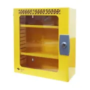 USS Metal Lockout Tagout Station w/ Clear Door