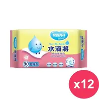 在飛比找鮮拾優惠-【奈森克林】水滴將90抽超厚濕紙巾x12包