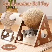 Cats Scratch Board Toys Scratching Grinding Hone Claw Cats Ball Scratcher Pet AU