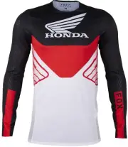 Fox Racing Flexair Honda Mens MX Offroad Jersey Black/White