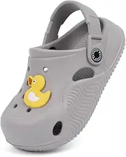 [KIDSUN] Toddler Kids Boys Girls Cute Garden Clogs Water Sandals Slip On Shoes Slipper Slides Lightweight Outdoor Summer Infant Children Beach Pool Play Shoes (Baby/Toddler Kids)