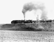 Freight Train Hauled By A Garratt Locomotive, Worcestershire Train Old Photo