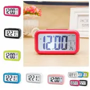 Silent Smart Electronic Alarm Clock Plastic Desk Digital Clock Bedside