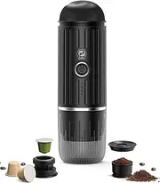 [Bewinner] Portable Espresso Coffee Machine - Coffee Anytime & Anywhere, 19BAR Pressure Electric Heating Travel Coffee Maker for Camping Hiking Office Use