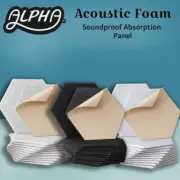 Alpha Acoustic Foam 12pcs Soundproof Absorption Panel Adhesive