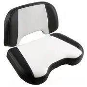 Seat Cushion Set - 2 Piece Vinyl Black/White Fits Allis Chalmers D17 170 175