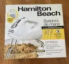 NEW Hamilton Beach Countertop Hand Mixer 6 Speed 3 Attachments Storage Case