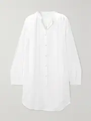 [Skin] Skin - Brea Oversized Organic Cotton-voile Kaftan - White - 3 3 White