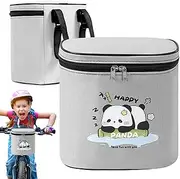 Front Bike Bag - Kids Bike Front Basket Pack | Multi-Pocket Reflective Waterproof Organizer for Scooter Travel Boys Children Girls School Outdoor
