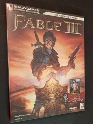 Fable III Official Strategy Guide BradyGames 2010 Microsoft XBOX 360 NEW SEALED