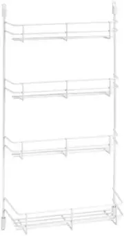 Rev-A-Shelf 565-10-52 White 565 Series 10"W Door Mount Spice Rack