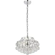 Elegant Lighting 1106D14C Savannah 3 Light 14 inch Chrome Pendant Ceiling Light