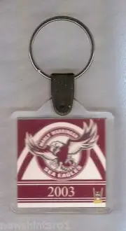 #D562. 2003 MANLY SEA EAGLES KEYRING WITH GAME DRAW