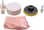 Anlayliay 8Pcs 120G Cerium Oxide Glass Polishing Powder Kit for Deep Scratch Remover for Windscreen Windows Glass Cleaning Scratch