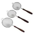 1pcs Kitchen Fine Mesh Strainer Stainless Steel Liquid Colander Sieve Strainer