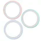 Compact Makeup Mirror With Light USB Rechargeable LED Round Portable Small M AGS
