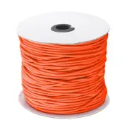 Elastic Cord Stretch String 0.1 Inch 328 Feet Orange Rope for Craft Camping