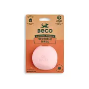 Beco Rubber Wobble Ball Fetch Toy- Pink