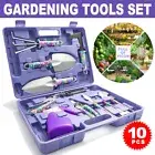 10PCS Bunnings Garden Tool Kit With Secateurs Shovel New Plant Weeding Set
