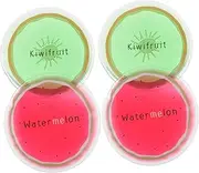4pcs Fruits Gel Ice Packs Reusable for Injuries Boys and Girls Adults Swelling Control