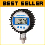 3-1/8" Stainless Steel Digital Pressure Gauge - 5000 PSI, 150% Overload Capacity