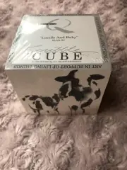 Vintage Studio Q - Scribble Cube - Lucille And Baby - Cow note pad