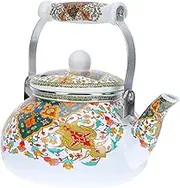 UTHCLO 1pc Capacity Enamel Teapot Elegant Design for Home Office Use for Tea Oatmeal and Instant Soups Stylish Functional Water Pot