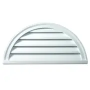 Fypon Gable Vents + Louver Built-in Screen Paintable Weather Resistant White