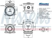 EGR GAS RECIRCULATION VALVE NIS98295 NISSENS I