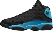 [Nike] Men's Jordan 13 Retro Black University Blue Black/Univ Blue-Wht (DJ5982 041), Black/University Blue/Black, 11