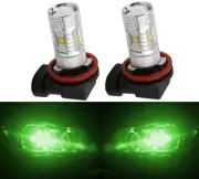 LED 30W H9 Green Two Bulbs Head Light High Beam Replacement Show Use Lamp (for: Mazda)