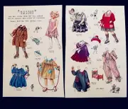 Paper Dolls Pat Stall Cassie & Her Frocks from 1922-23 Catalog Uncut, 1982 Vtg