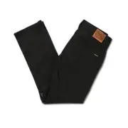 Volcom "Solver" Denim Pants (Blackout) Men's Modern Straight Jeans
