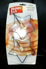 New in Package Hungry Jack Star Pancake Molds Egg Ring