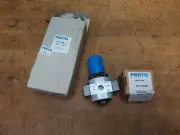 FESTO LR-1/4-D-MINI pneumatic pressure regulator (@D90)
